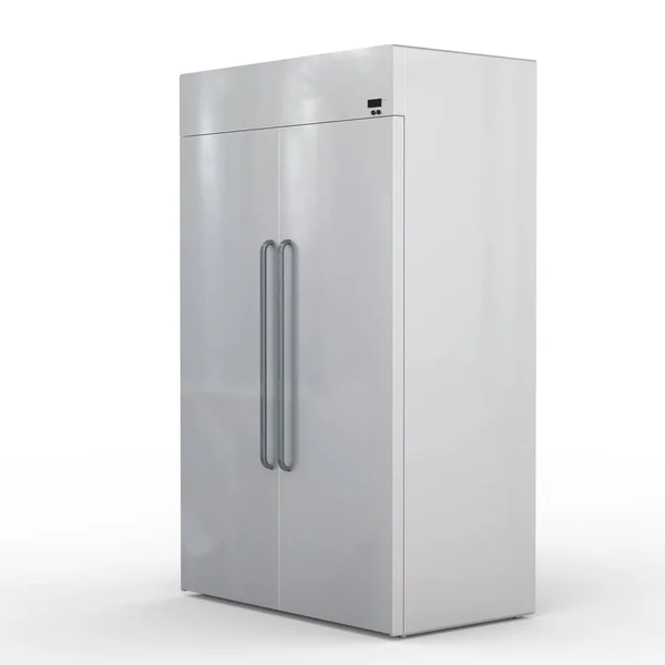 Fridge with side by side doors — Stock Photo, Image
