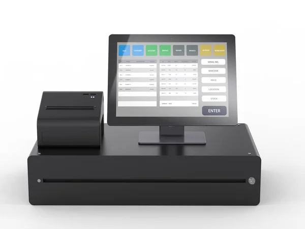 Point of sale system for store management — Stock Photo, Image