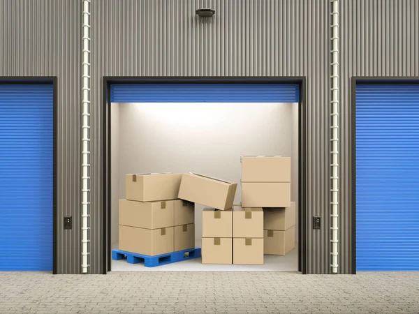 Stockpile in warehouse — Stock Photo, Image