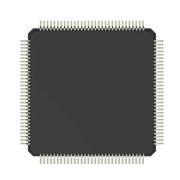 Chip procesora na białym tle — Zdjęcie stockowe