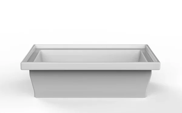 Tray on white background — Stock Photo, Image