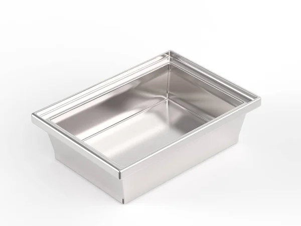 Tray on white background — Stock Photo, Image