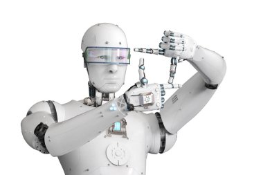 Robot ölçü parmak ile