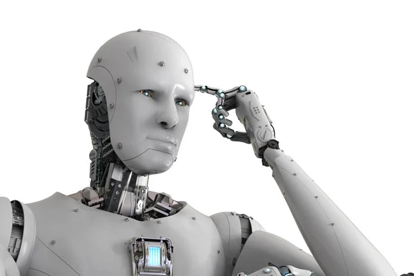 Робот-андроид — стоковое фото