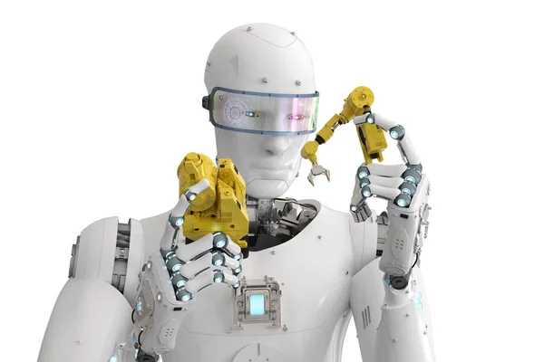 Robot build robot arm — Stock Photo, Image