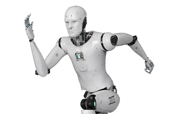 Humanoidní robot běh — Stock fotografie