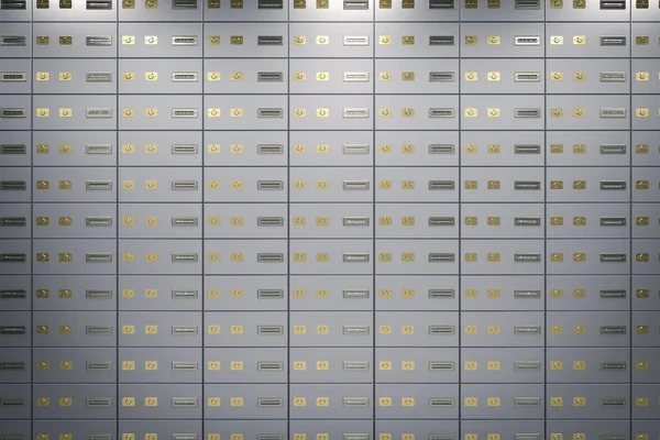 Safe deposit boxes or strongboxes background — Stock Photo, Image