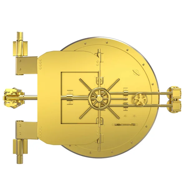 Golden bank vault — Stock Photo, Image
