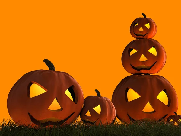 Heap of halloween pumpkins — Stock Photo, Image