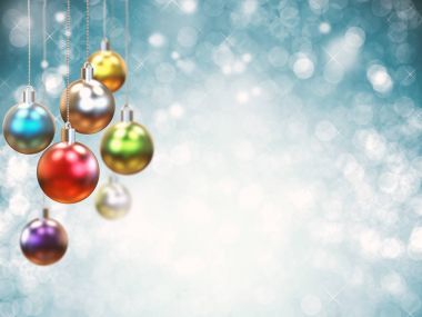 parlak Noel topları
