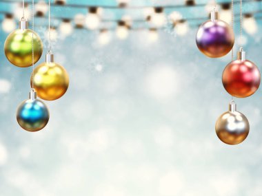 parlak Noel topları