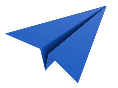 Mavi kağıt uçak