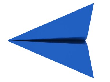 Mavi kağıt uçak