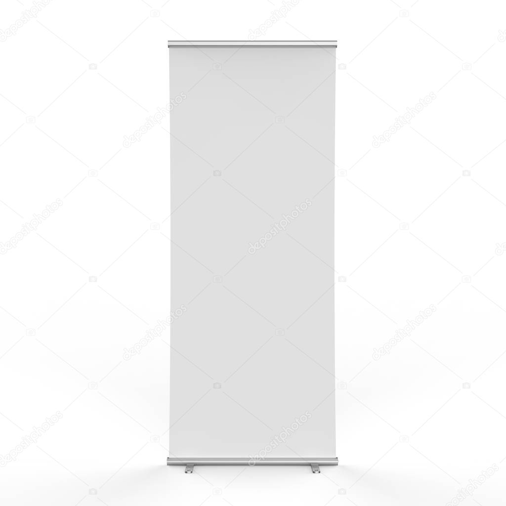 empty roll up banner