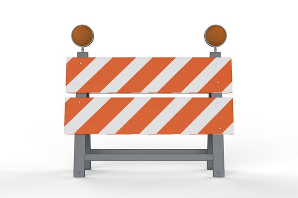 construction barrier or road block 
