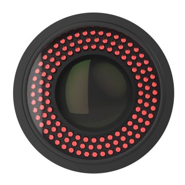 Güvenlik kamera üzerinde beyaz izole