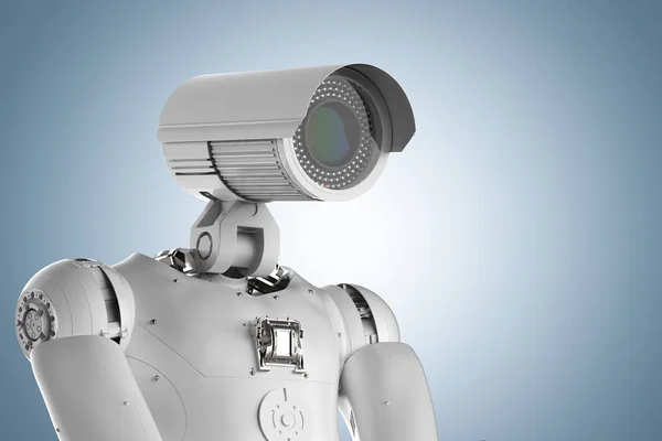 Roboter-Überwachungskamera — Stockfoto