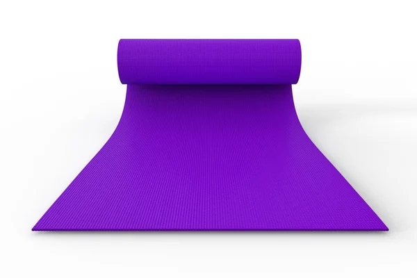 Tapis de yoga violet — Photo