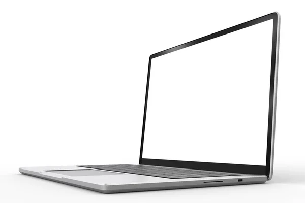 Laptop de pantalla en blanco —  Fotos de Stock