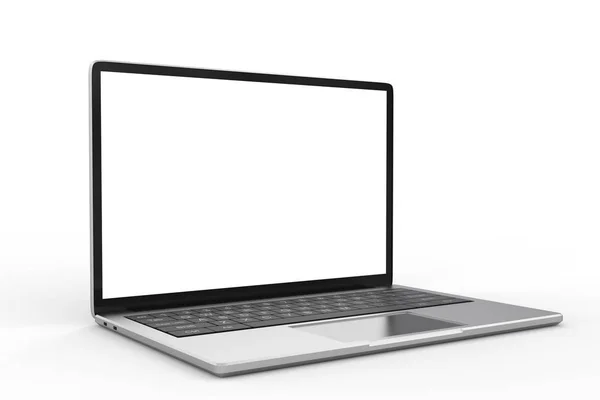 Laptop de pantalla en blanco — Foto de Stock