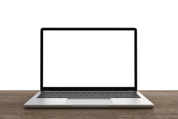 Laptop de pantalla en blanco —  Fotos de Stock