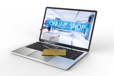 Çevrimiçi alışveriş kavramı