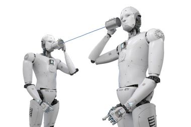 robot ile teneke kutu