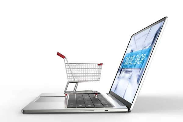 Conceito de compras online — Fotografia de Stock