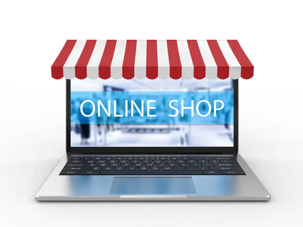 Conceito de compras online — Fotografia de Stock