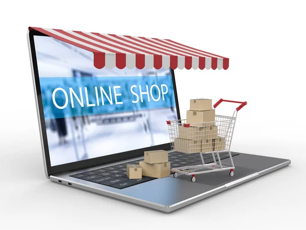 Koncepcja zakupów online — Zdjęcie stockowe