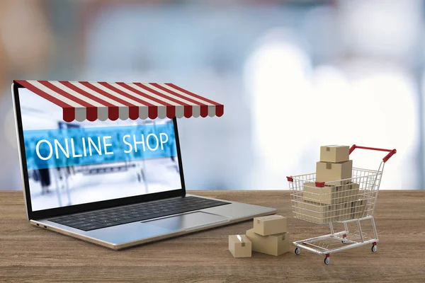 Online shopping concept — Stock Photo, Image