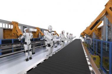 Cyborg robot kolu ile