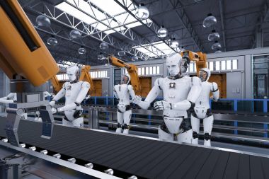 Cyborg robot kolu ile