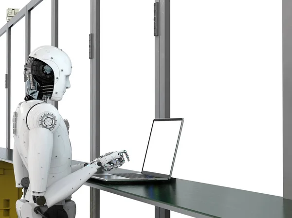 Robot in factory — Stock Photo, Image