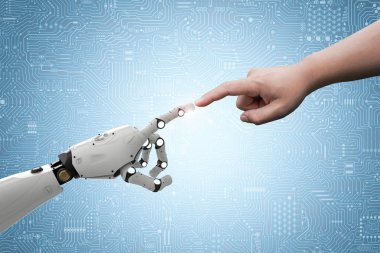 Robot bağlanmak için insan