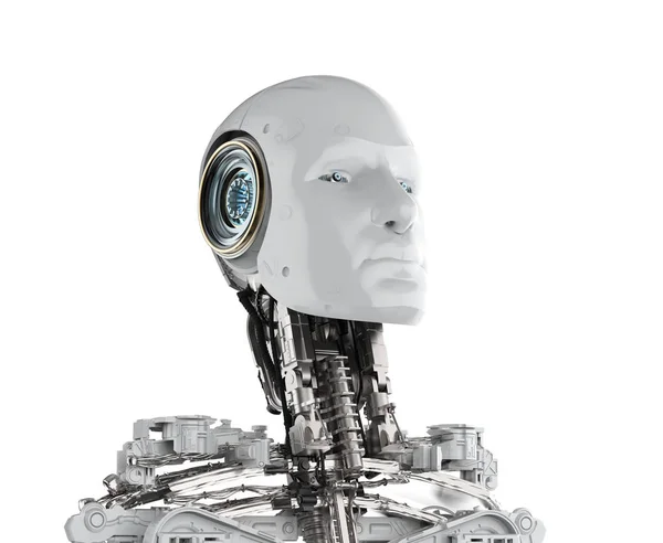 White android robot — Stock Photo, Image
