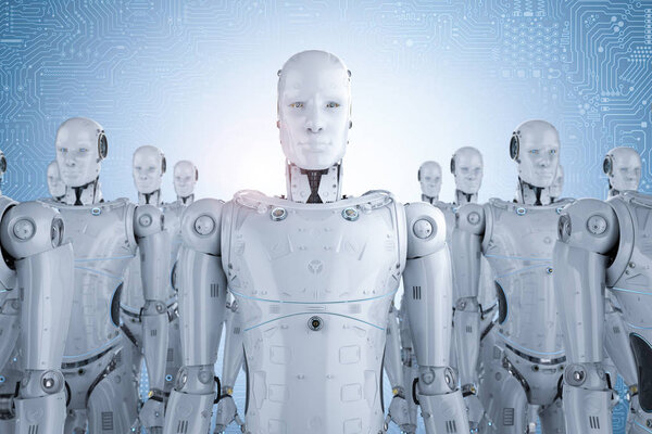 Группа роботов
