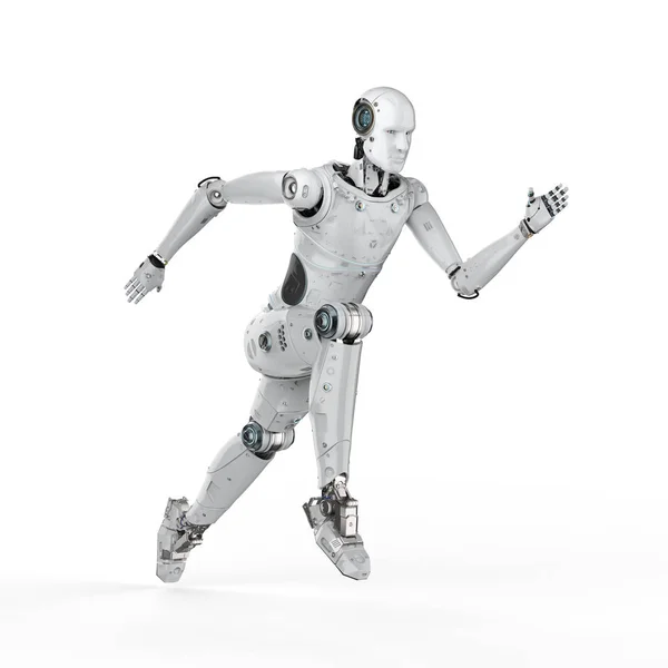 Robot sărind sau alergând — Fotografie, imagine de stoc