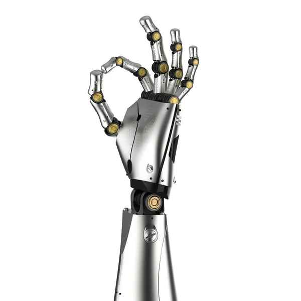 cyborg arm isolated