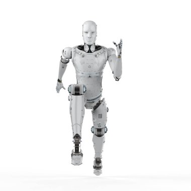 atlama veya koşma robot