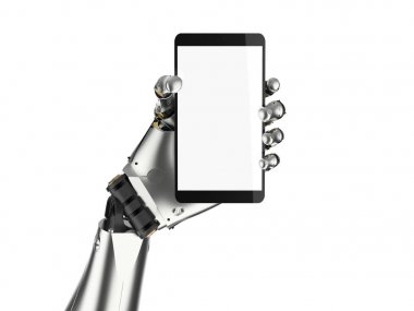 telefon tutarak cyborg