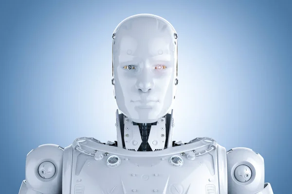 Fata robot umanoid — Fotografie, imagine de stoc