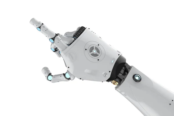 Cyborg ramię na białym tle — Zdjęcie stockowe