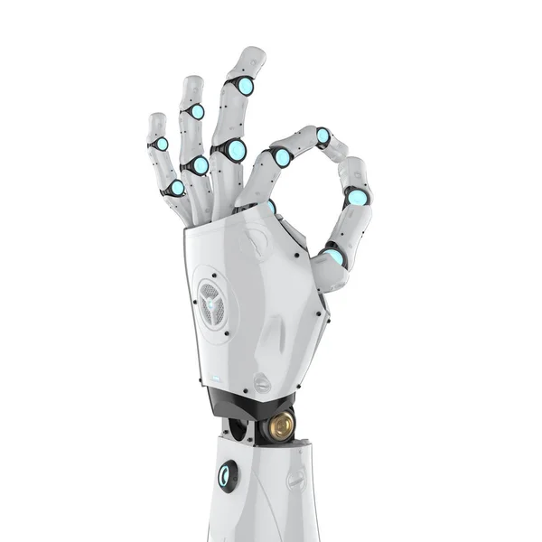 cyborg arm isolated