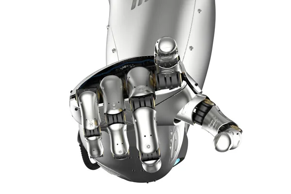 Cyborg arm isolerade — Stockfoto