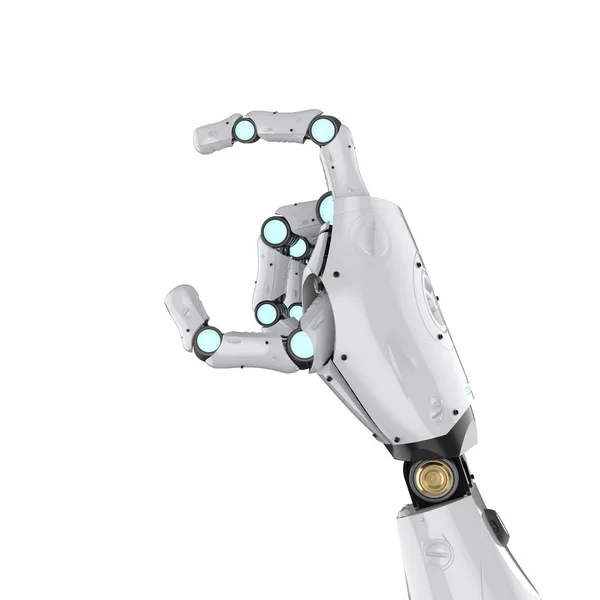 Cyborg hand isolerade — Stockfoto