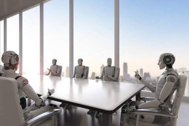 Robot konferans salonunda