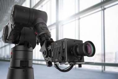 siyah robot fotoğraf makinesi