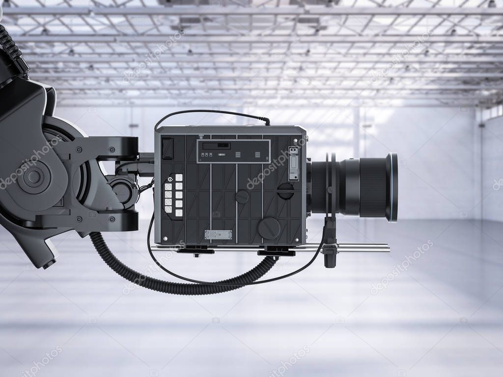 black robotic camera