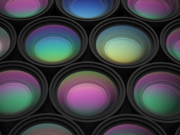 Group of camera lens — Stock Photo, Image